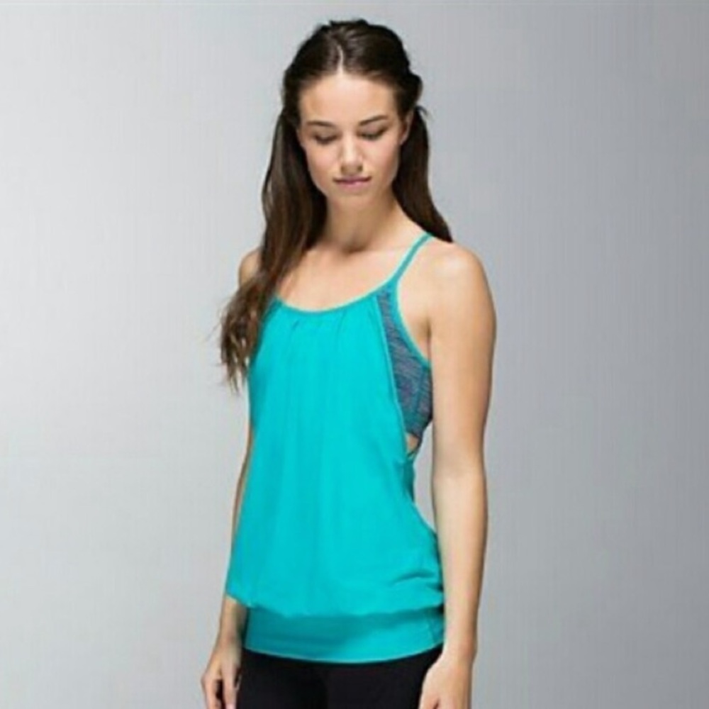 Blue Lululemon No limits Tank Sz 6